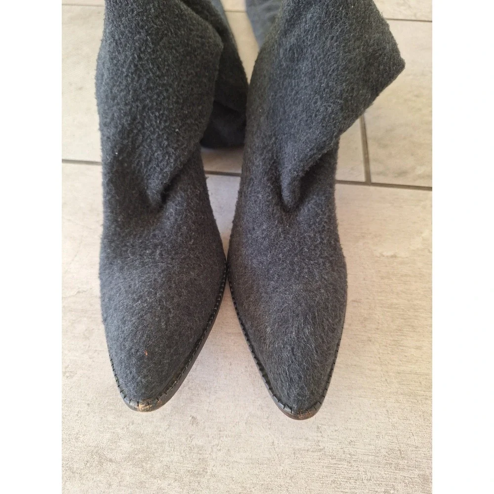 Valter Steiger long stocking‎ heel gray boots size 36.5